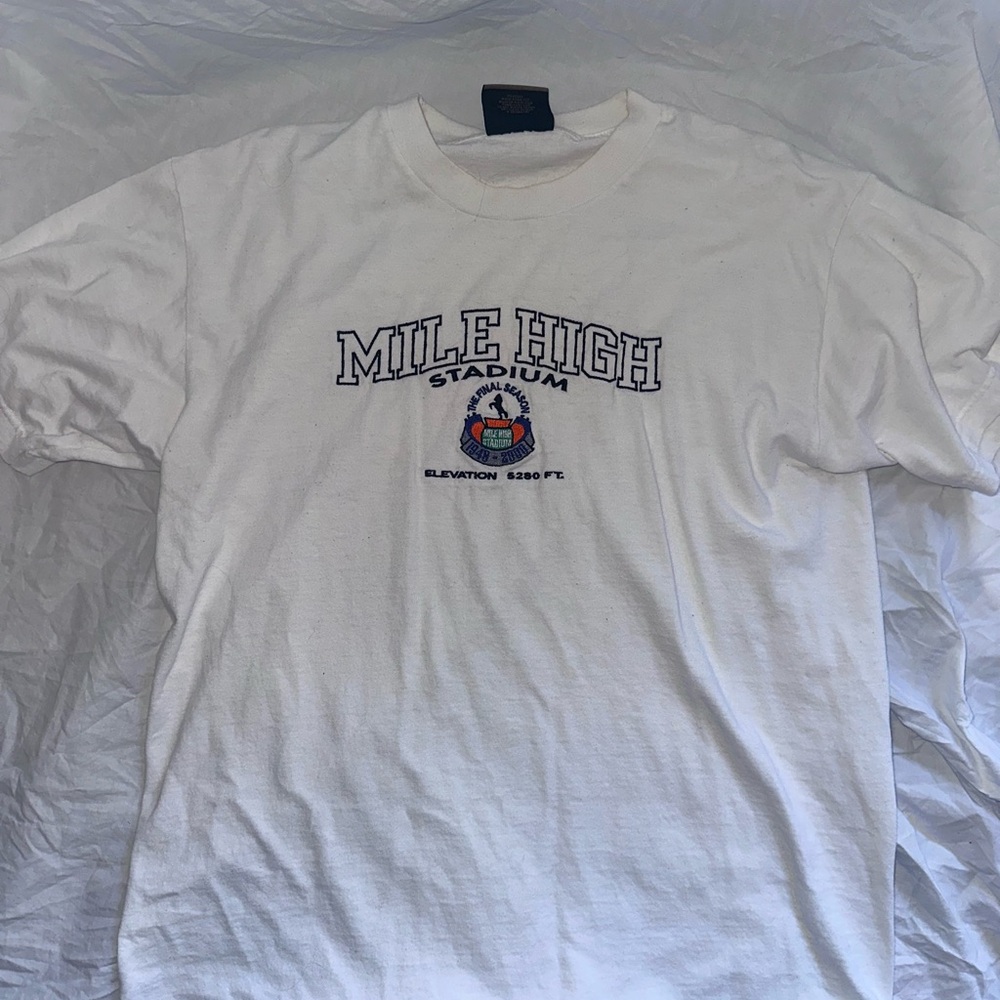 Mile High Stadium White T-Shirt